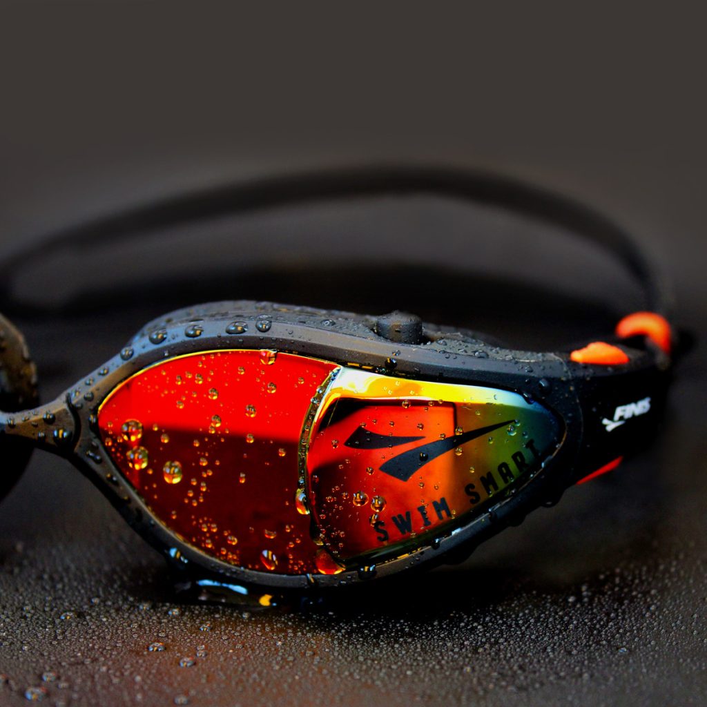 FINIS - SMART GOGGLE MAX KIT - ORANGE MIRROR/BLACK