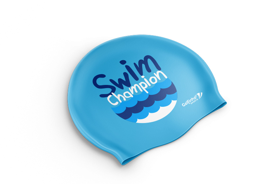 A6016 - Golfinho” Custom Swim Cap Silicone – 55gr - Image 5