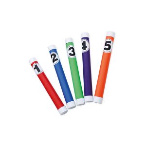 Game 5 rigid sticks, numbered and submersible