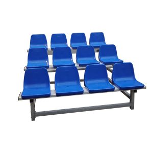 Movable Spectator Stand with Chairs – 12 Seats