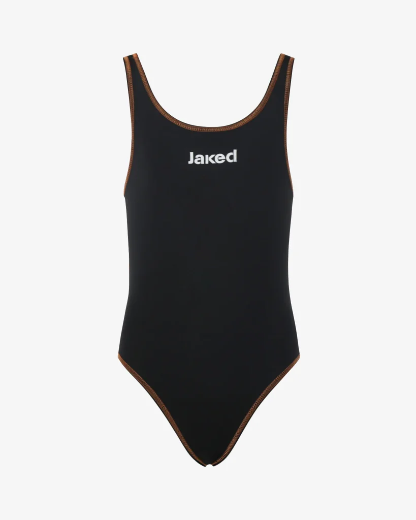 MILANO J swimming costume NERO/ARANCIO