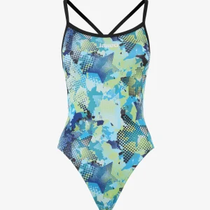 Pool swimsuit TEKNOCAMOU EVO BLUE/MULTICOLOR