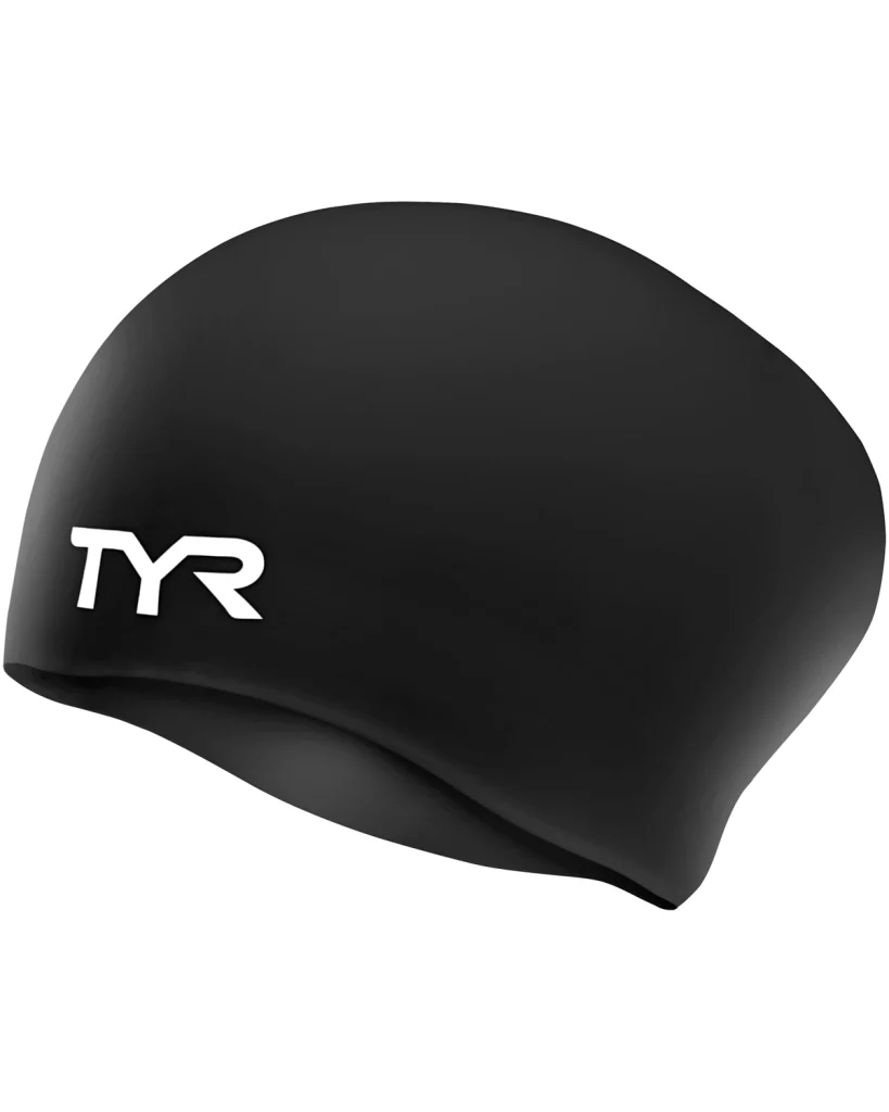LCSL - TYR ADULT LONG HAIR SILICONE WRINKLE-FREE SWIM CAP