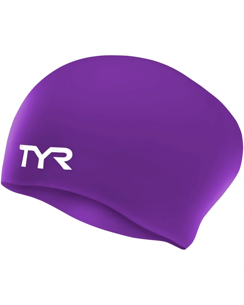 LCSL - TYR ADULT LONG HAIR SILICONE WRINKLE-FREE SWIM CAP